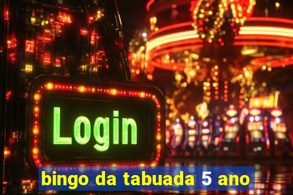 bingo da tabuada 5 ano